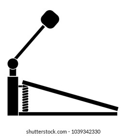 Isolated pedal icon. Musical instrument