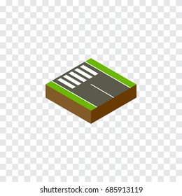 Isolated Pedestrian Isometric. Strip Vector Element Can Be Used For Strip, Pedestrian, Road Design Concept.