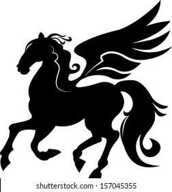 Isolated Pegasus illustration