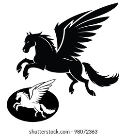 Isolated pegasus illustration - vector