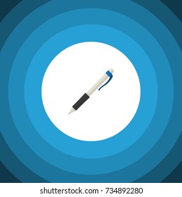 Isolated Pen Flat Icon. Pencil Vector Element Can Be Used For Pen, Pencil, Write Design Concept.