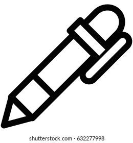 Isolated pen icon on a white background, Vector illustration