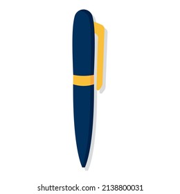 Isolated pen supplies school vector illustration