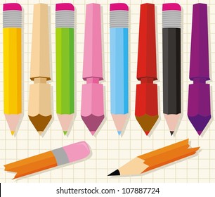 isolated pencil