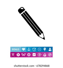 Isolated Pencil Icon
