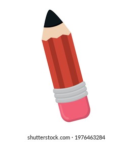 Isolated pencil icon School supplies Vector illustration