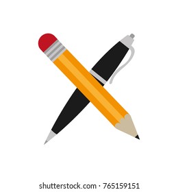 Isolated pencil and pen design