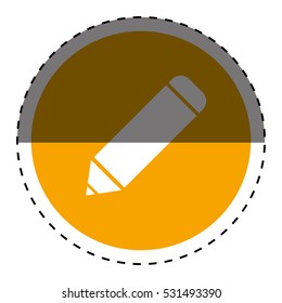 Isolated pencil symbol icon vector illustration graphic design