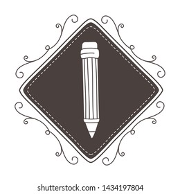 Isolated pencil tool design vector illustrator