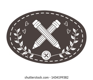 Isolated pencil tool design vector illustrator