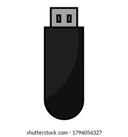 Isolated pendrive icon. Technology equipment - Vector illustration