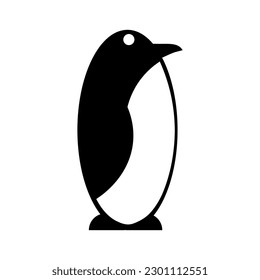 Isolated penguin icon. Editable color. EPS vector file