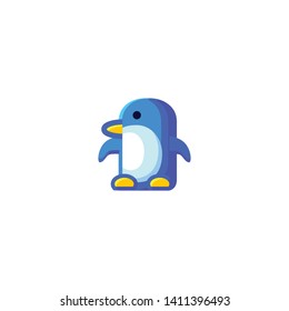 Isolated Penguin Vector Icon, Emoji, Emoticon