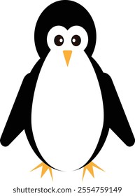 Isolated Penguin With White Background