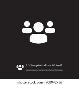 Isolated People Icon. Group Vector Element Can Be Used For Group, People, Team Design Concept.