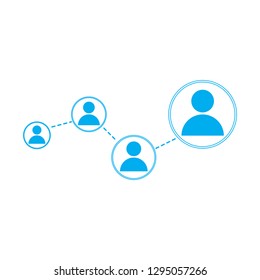 Isolated people social network. Vector illustration design