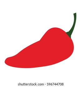 Isolated pepper on a white background, Vector illustration