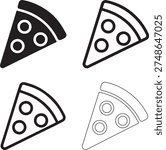 Isolated Pepperoni Pizza Slice Icon Design, Pepperoni Pizza Slice icon, Pepperoni Pizza Slice vector, classic pizza topping food, delicious pizzas graphic, restaurant menu design
