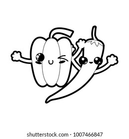 Isolated peppers design