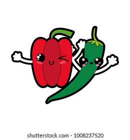 Isolated peppers design