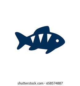 Isolated Perch Icon Symbol On Clean Background. Vector Fish  Element In Trendy Style.