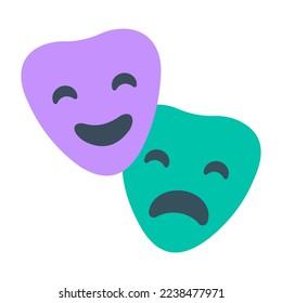 Isolated Performing Arts Vector Icon, Emoji, Emoticon