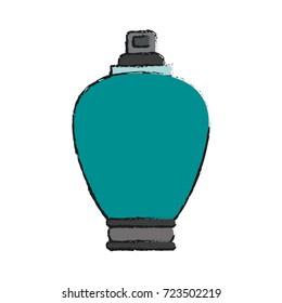 Isolated perfume bottle design
