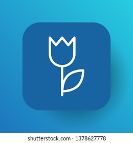 Isolated perishable icon line symbol on clean background. Vector flower element in trendy style.