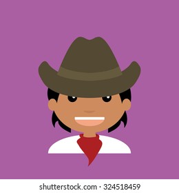 Isolated person with clothes on a colored background