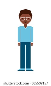 isolated person design 