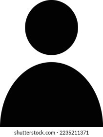 einzelne Person, Vektorgrafik, schwarz, Symbol