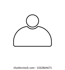 Isolated person vector icon on a white background. EPS 10