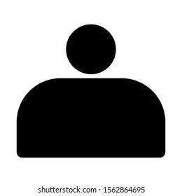 Isolated person vector icon on a white background. EPS 10