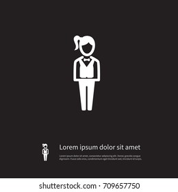 Isolated Personnel Icon. Uniform Vector Element Can Be Used For Uniform, Personnel, Croupier Design Concept.
