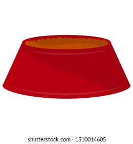 Isolated pet food on a white background - Vector