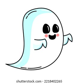 Isolated phantom hallowen vector illustration