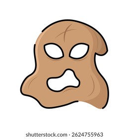 Isolated phantom icon halloween cartoon draw illustration