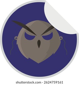 Isolated phantom icon halloween logo cartoon illustration