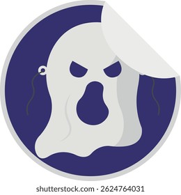 Isolated phantom icon halloween logo cartoon illustration