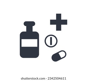 Isolated Pharmacy Symbol. Vector Illustrator.