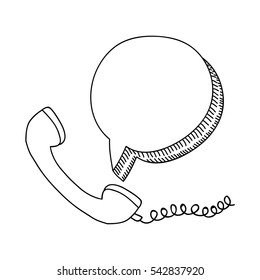 Isolated phone and bubble design