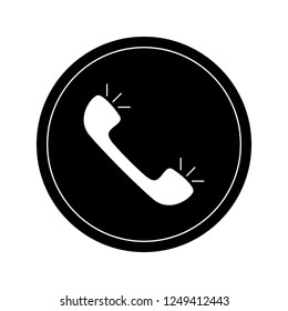 Isolated phone icon. communication, Vector illustration design