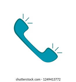 Isolated phone icon. communication, Vector illustration design