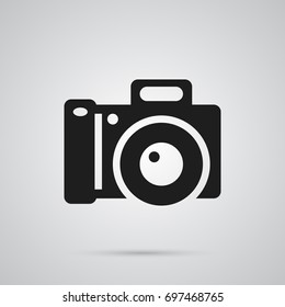 Isolated Photo Camera Icon Symbol On Clean Background. Vector Photography Element In Trendy Style.