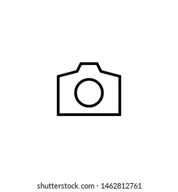Isolated Photography, Photo Camera Flat Vector Icon, Pictogram