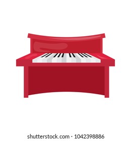 Isolated piano icon. Musical instrument