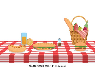 Isolated picnic basket design vector illustrator