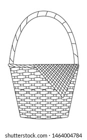Isolated picnic basket design vector illustration