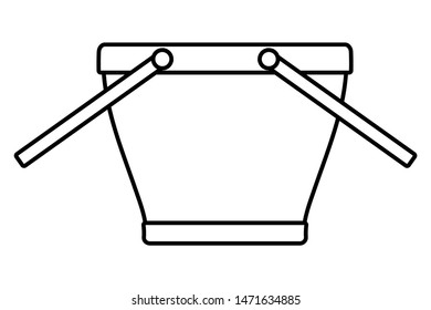 Isolated picnic basket design vector illustration