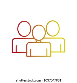 Isolated pictogram design